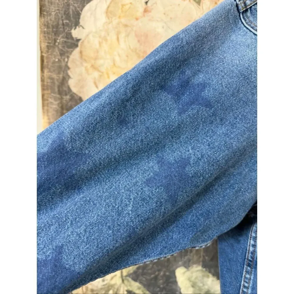 New Anthropologie The Weston Denim Boyfriend Jacket by Pilcro: Star Print Editio - Picture 7 of 15